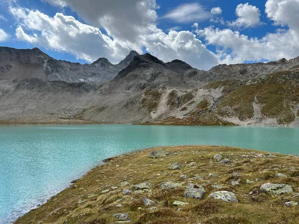 Jriseen Joeriseen Nebo Joriseen Skupina Alpských Jezer Nachází Pohoří Silvretta — Stock fotografie
