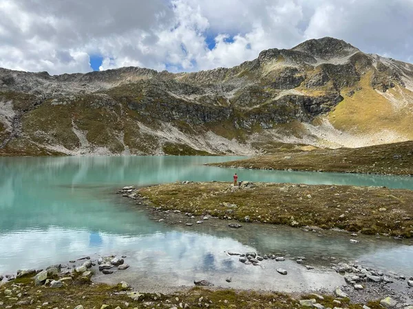 Jriseen Joeriseen Joriseen Group Alpine Lakes Located Silvretta Alps Mountain — Stock Photo, Image