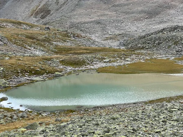 Jriseen Joeriseen Joriseen Group Alpine Lakes Located Silvretta Alps Mountain — Stock Photo, Image