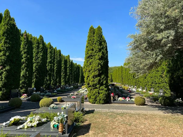 Cementerio Conmemorativo Las Víctimas Guerra Patria Vukovar Croacia Memorijalno Groblje — Foto de Stock