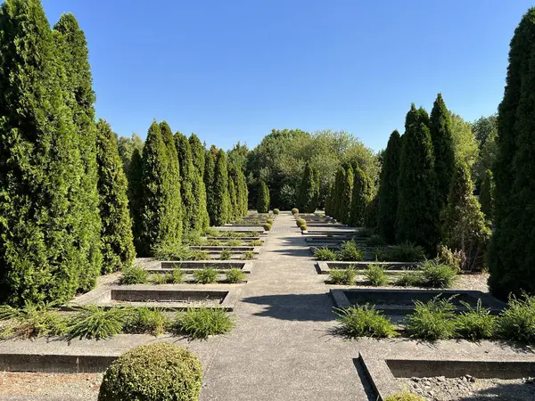 Cementerio Conmemorativo Las Víctimas Guerra Patria Vukovar Croacia Memorijalno Groblje — Foto de Stock