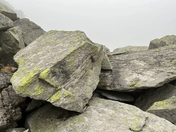 Rocas Piedras Entorno Alpino Suizo Otoño Zona Montañosa San Gotardo — Foto de Stock