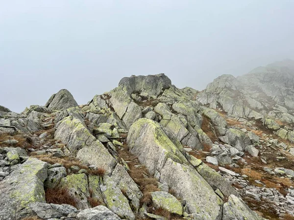 Airolo Canton Ticino Tessin Schweiz Gotthard山口 Gotthardpass 地区的岩石和石头 — 图库照片
