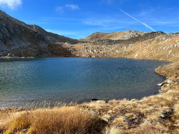 Gotthard Geçidi Nin Gotthard Geçidi Dağlık Kesimindeki Laghi Della Valletta — Stok fotoğraf