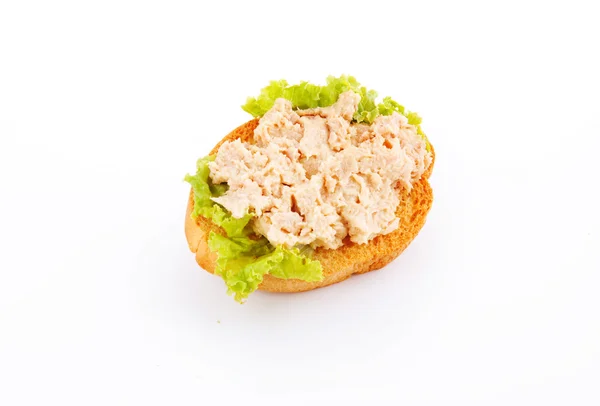 Homemade pate on a slice of bread — Stock Photo, Image