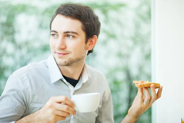 Breakfast of young — Stock Photo, Image