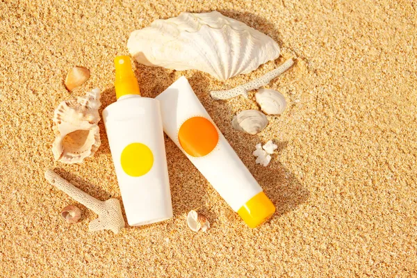 Sunscreen staff — Stock Photo, Image