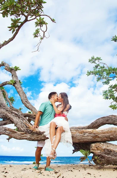 Casal no dia do casamento em Bali — Fotografia de Stock