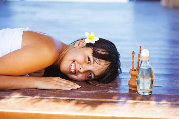 Giornata in spiaggia spa, bali — Foto Stock