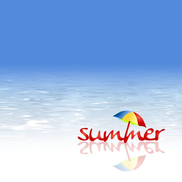 여름 배경 | 해변 디자인 — 스톡 벡터