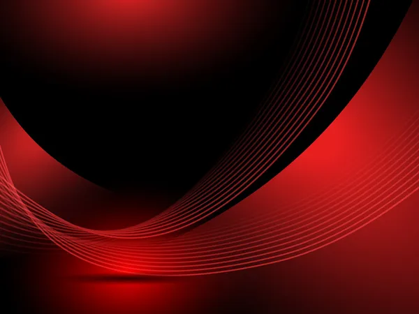 Líneas de fondo rojo abstracto — Vector de stock