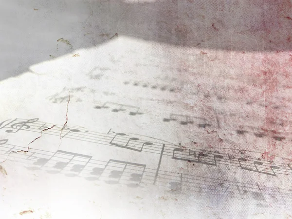 Vintage piyano sheet music - grunge notları