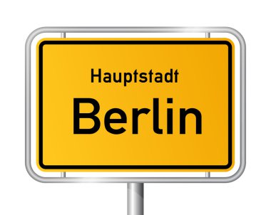 Şehir sınırı işareti berlin - Almanya