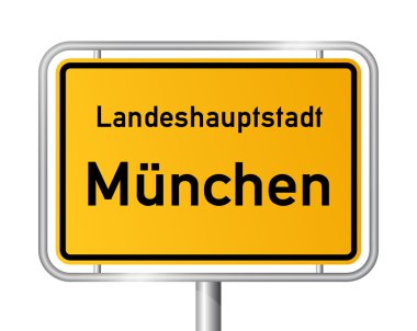 City limit sign MUNICH - MÜNCHEN - Germany