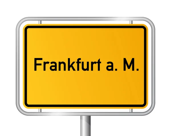 City limit sign FRANKFURT AM MAIN - Germany — Stock Vector