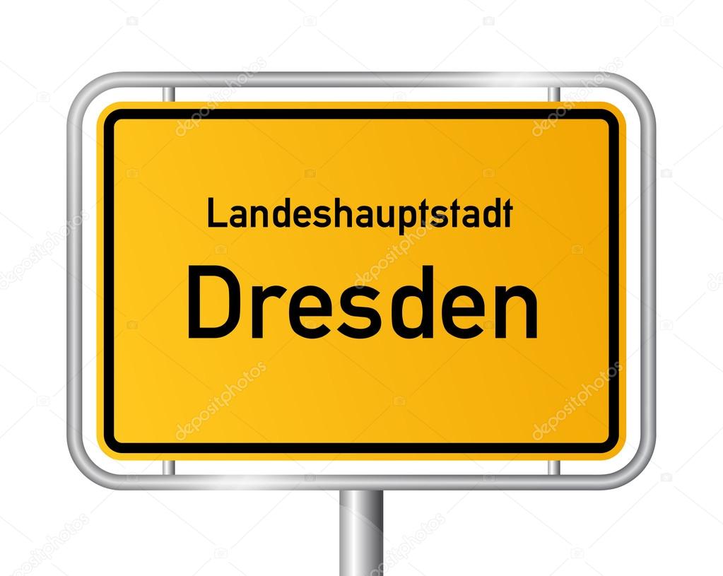 City limit sign DRESDEN - Germany