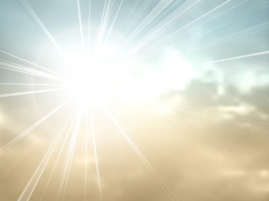 Starburst - sunburst - vintage sky background clipart