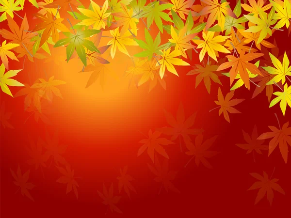 Herbst Hintergrund Design - Herbst Blätter — Stockvektor