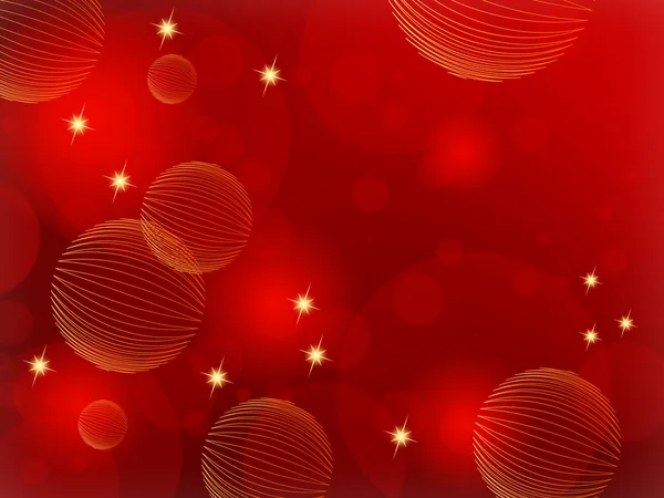 Red Christmas background — Stock Vector