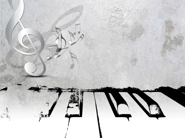 grunge müzik arka plan - piyano notalar