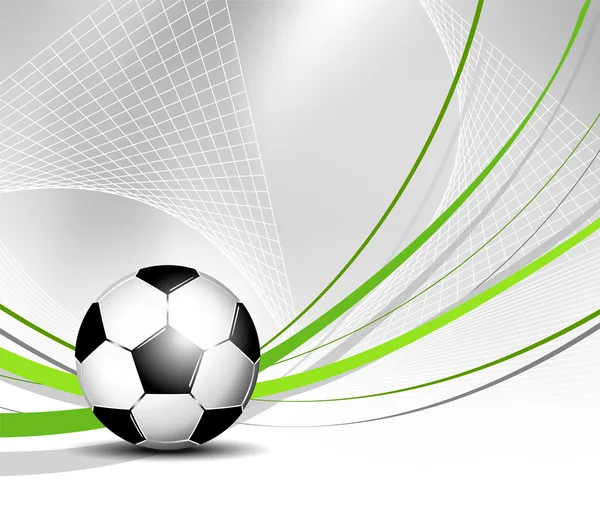 Voetbal in net — Stockvector