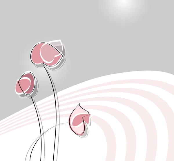 Mjuk blomma bakgrund — Stock vektor