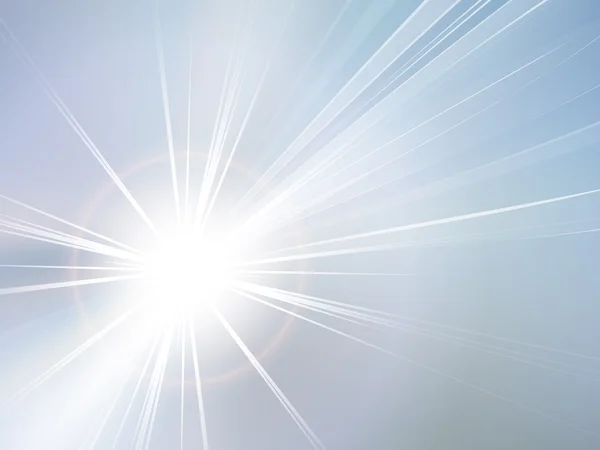 Звездный взрыв - голубое небо и солнце — стоковый вектор