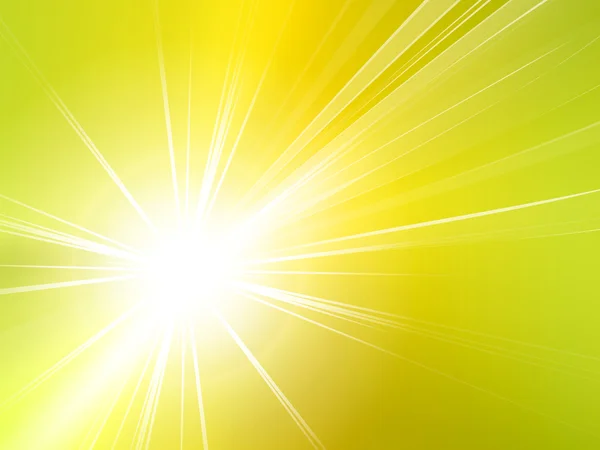 Estallido amarillo - fondo de verano - sol — Vector de stock