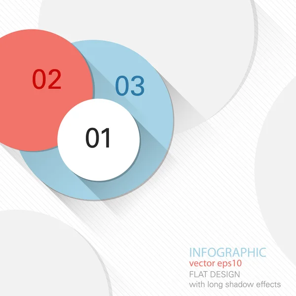 Infografía con círculos — Vector de stock