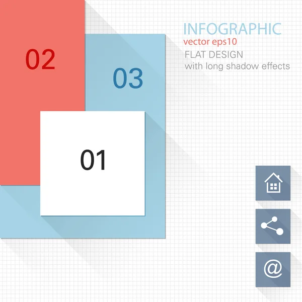 Infografisches flaches Design — Stockvektor