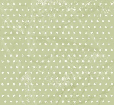 Yeşil polka noktalı deseni