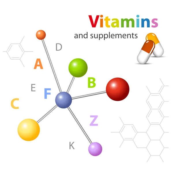-moleküler yapısı - tıbbi teknoloji vitamin takviyeleri