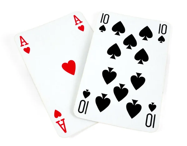 Blackjack isolated on white — Stock Photo, Image