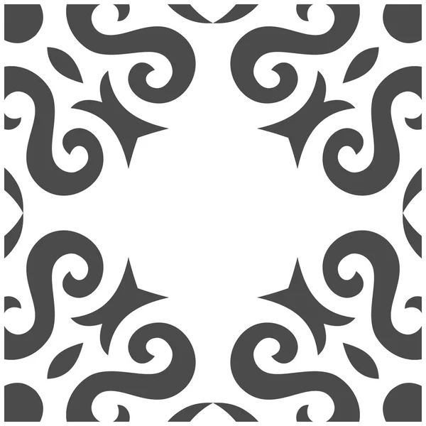 Abstract Seamless Pattern in Mehndi Style — Stock Vector
