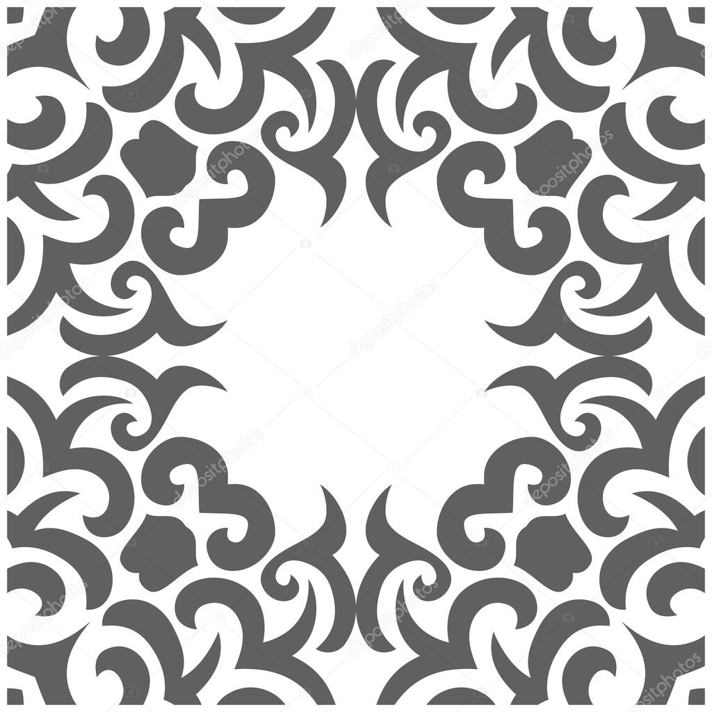 Abstract Seamless Pattern in Mehndi Style