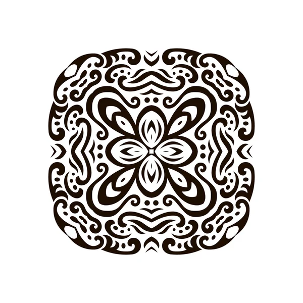 Abstract vector mehndi tattoo ornament — Stock Vector