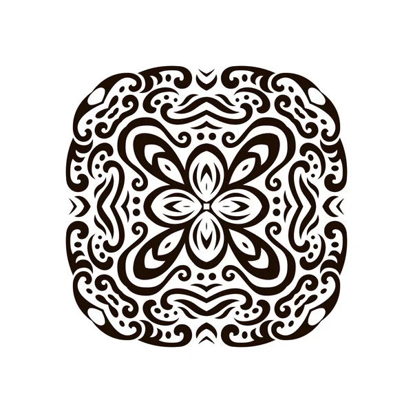 Abstract vector mehndi tatoeage ornament — Stockvector