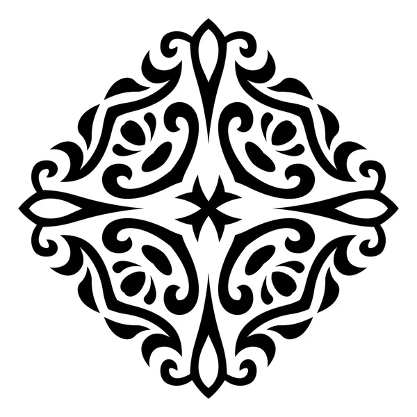 Анотація Векторний татуювальний прикраса мінді — стоковий вектор