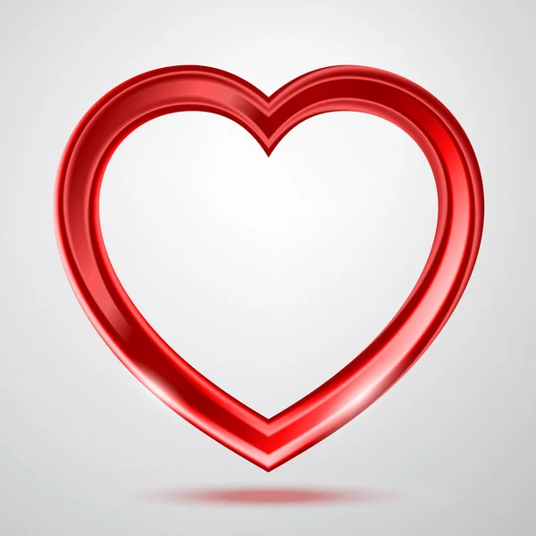Abstract shiny heart's shape — Stock Vector