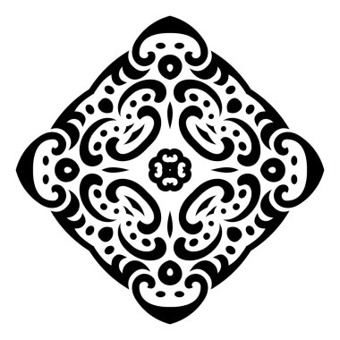 mehndi dövme süsleme tasarlamak vektör