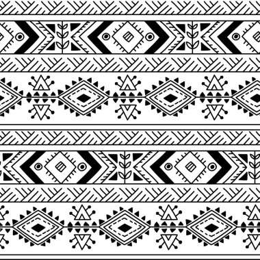 etnik süs Tekstil seamless modeli
