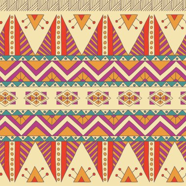 etnik süs Tekstil seamless modeli