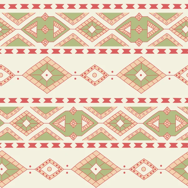 民族の装飾的な織物のシームレスなパターン — ストックベクタ