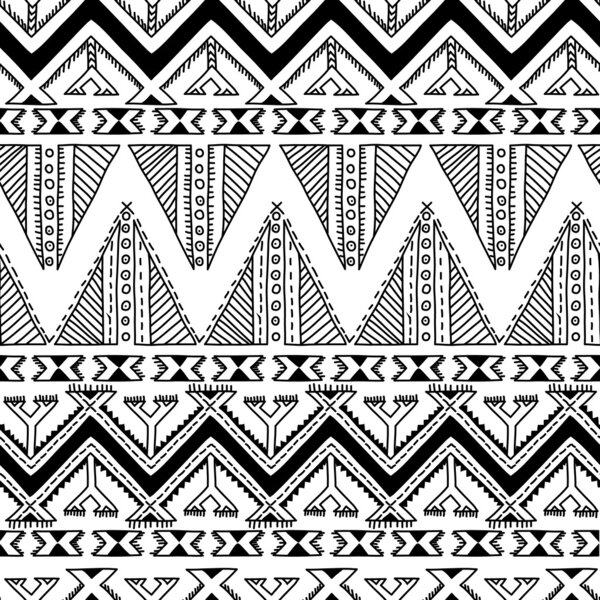 Ethnic ornamental textile seamless pattern