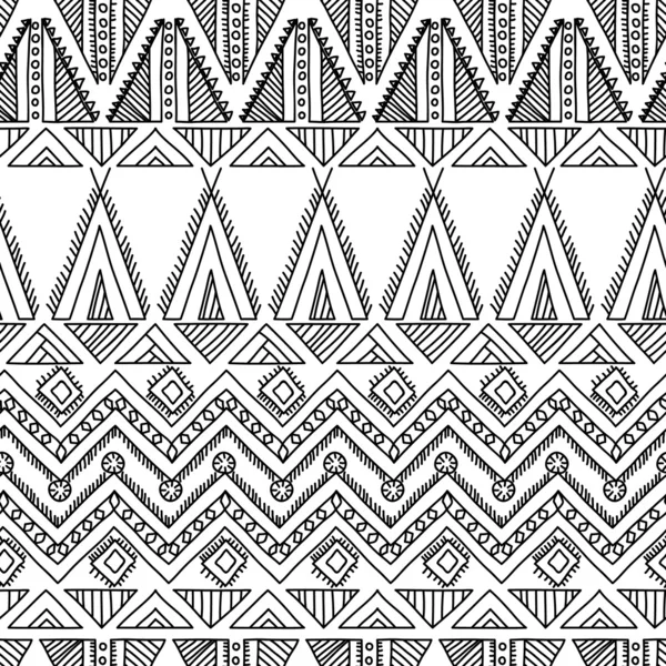 Modèle sans couture textile ornemental ethnique — Image vectorielle