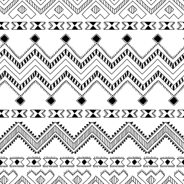 Ethnische ornamentale Textilnahtlose Muster — Stockvektor