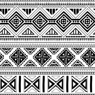 etnik süs Tekstil seamless modeli
