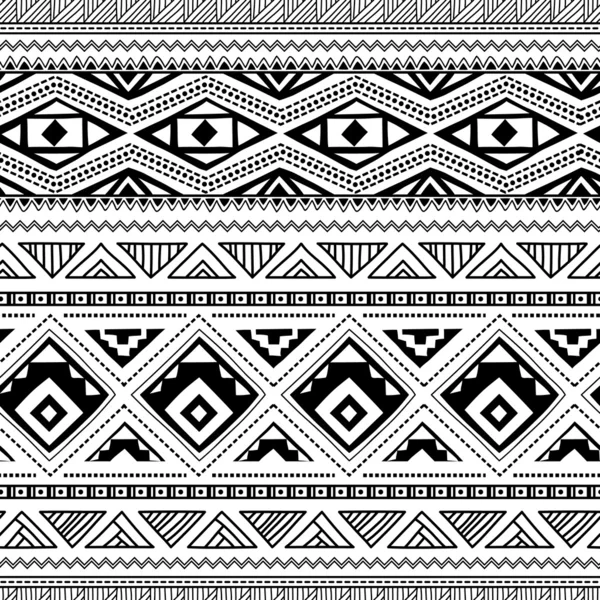 Ethnische ornamentale Textilnahtlose Muster — Stockvektor