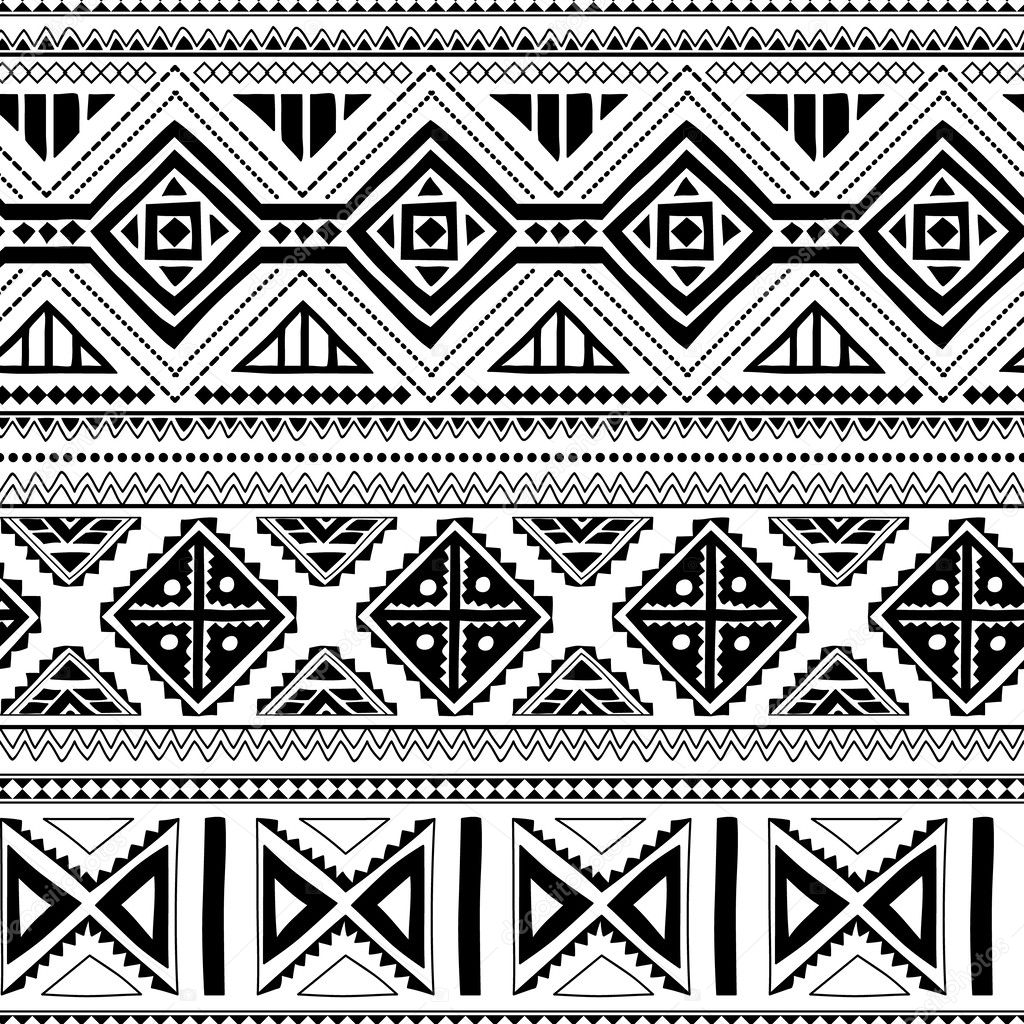 Ethnic ornamental textile seamless pattern