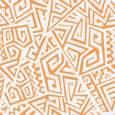 Soyut vektör Dikişsiz desen Etnik tarzda